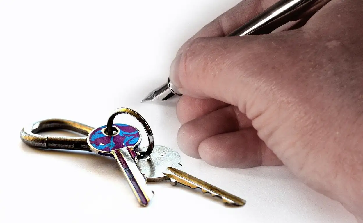 Tijdelijk huurcontract wordt getekend.