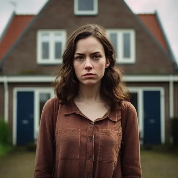 Een boze jonge vrouwelijke huurder