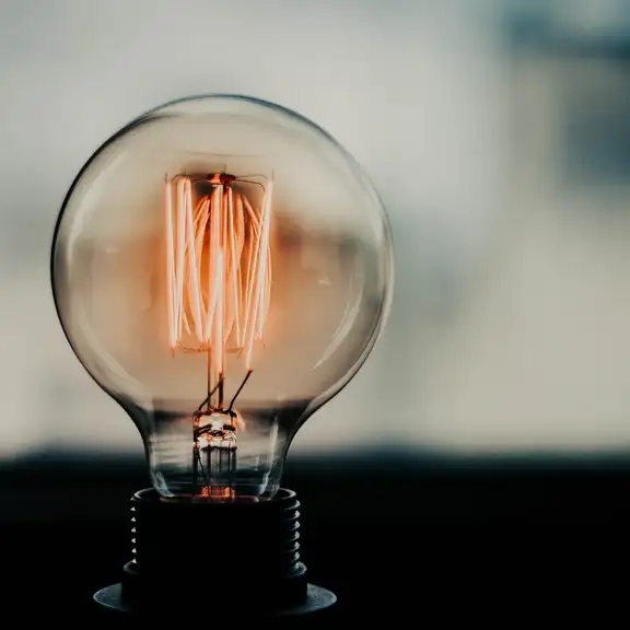 een gloeilamp