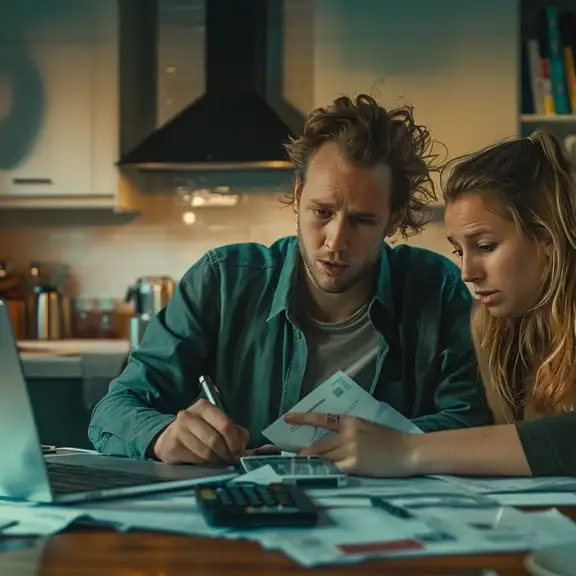 Een man en een vrouw overhandigen een brief