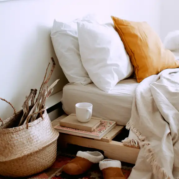 Slaapkamer kussens vloerkleed