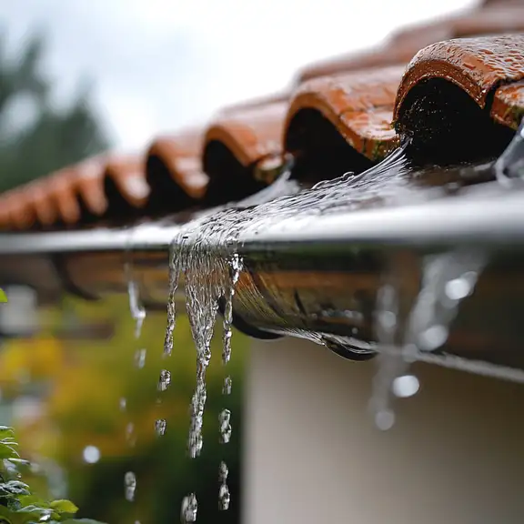 Dakgoot voor een regenwateropvangsysteem