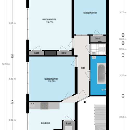 Foto #42 Appartement Theophile de Bockstraat Amsterdam