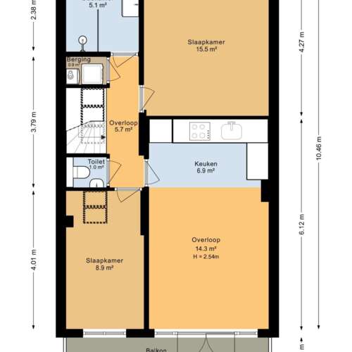 Foto #6 Appartement Kribbestraat Amsterdam