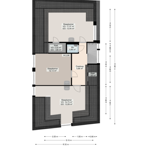 Foto #18 Appartement Nieuwe Oosterstraat Leeuwarden