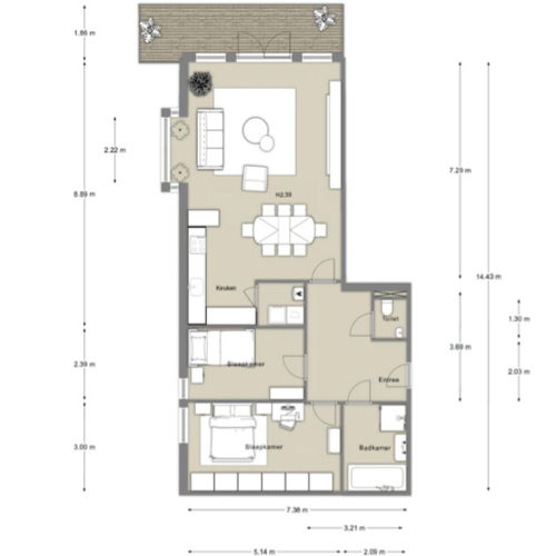 Foto #25 Appartement De Lierhof Amsterdam