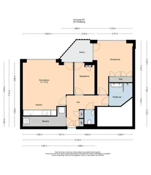 Foto #44 Appartement Grasweg Amsterdam