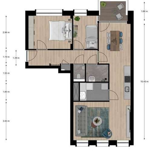 Foto #6 Appartement Houttuinen Delft