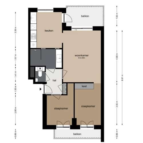 Foto #13 Appartement Akbarstraat Amsterdam