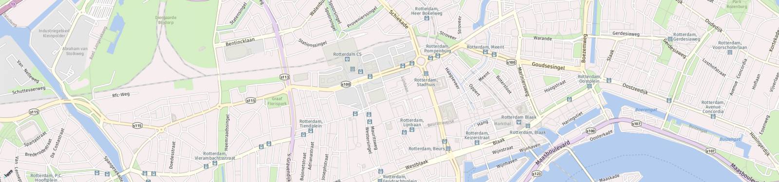 Kaart met locatie Appartement Kruiskade
