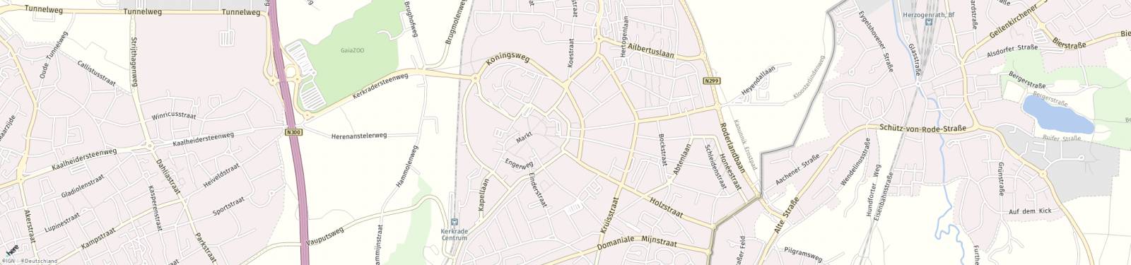 Kaart met locatie Huurwoning Kloosterraderstraat