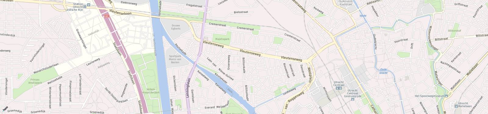 Kaart met locatie Appartement Billitonkade