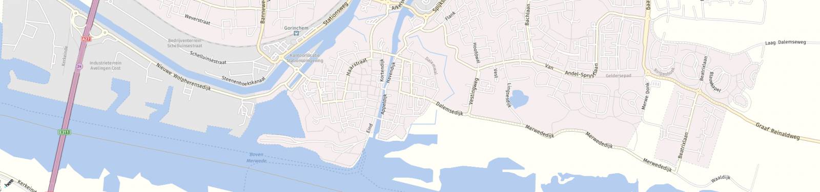 Kaart met locatie Appartement Burgstraat