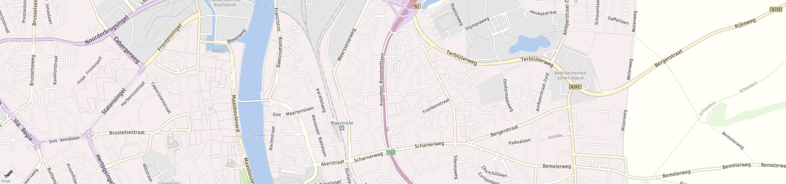 Kaart met locatie Appartement Voltastraat