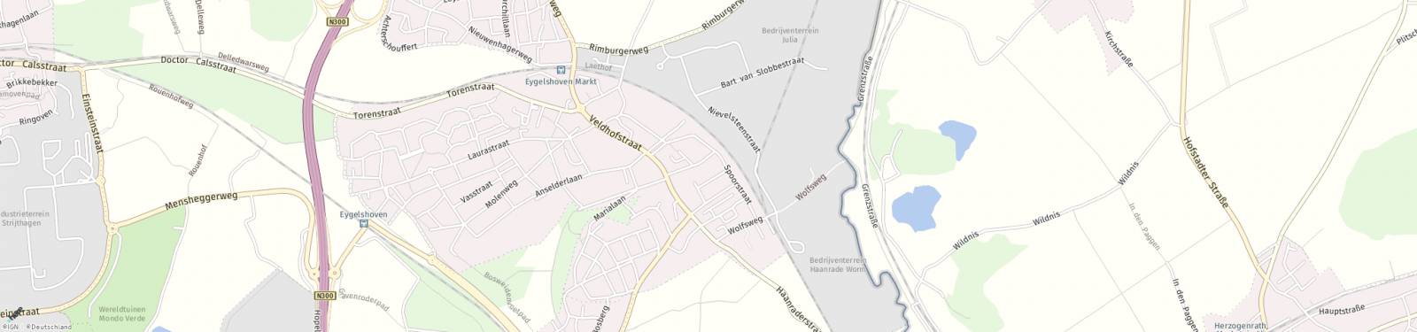 Kaart met locatie Appartement Berghofstraat