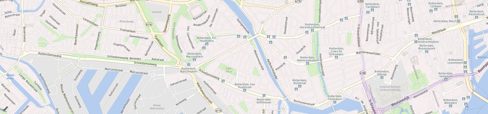 Kaart met locatie Appartement Grote Visserijstraat