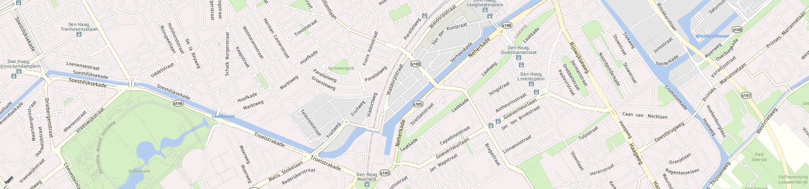 Kaart met locatie Appartement 1e Lulofsdwarsstraat