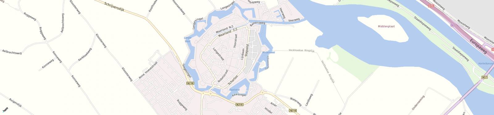 Kaart met locatie Appartement Slagveld