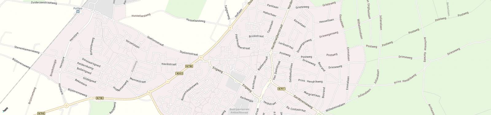 Kaart met locatie Appartement Dorpsstraat