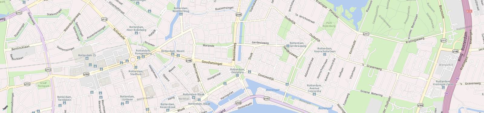 Kaart met locatie Appartement Hoge Boezem