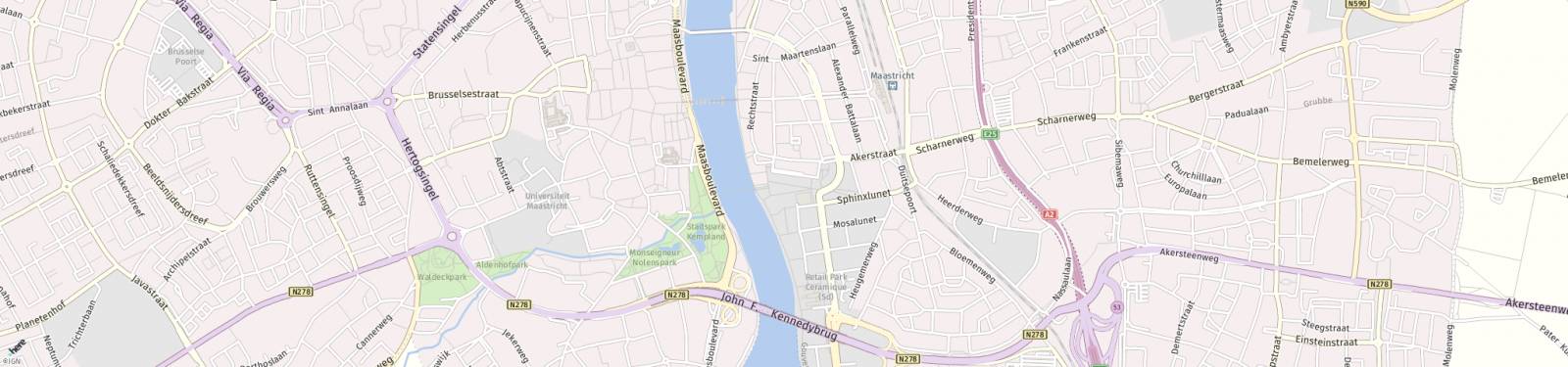 Kaart met locatie Appartement Plein 1992