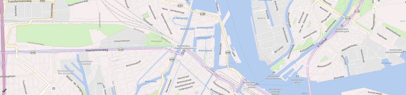 Kaart met locatie Appartement Prinseneiland