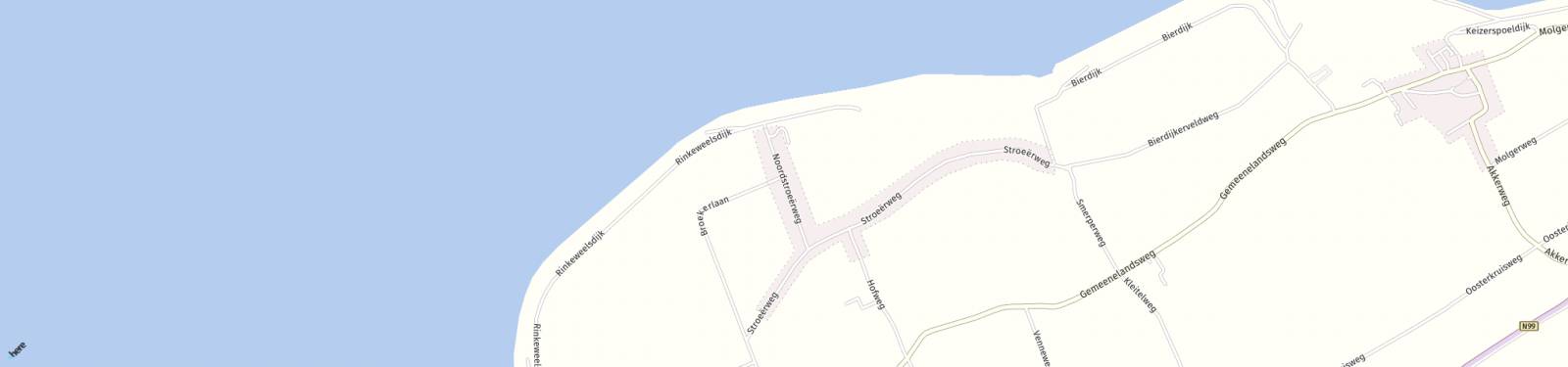 Kaart met locatie Bungalow Noordstroeërweg