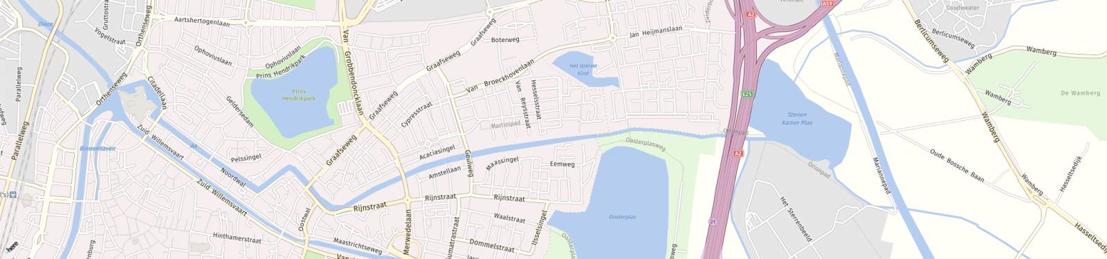 Kaart met locatie Appartement Bowierstraat