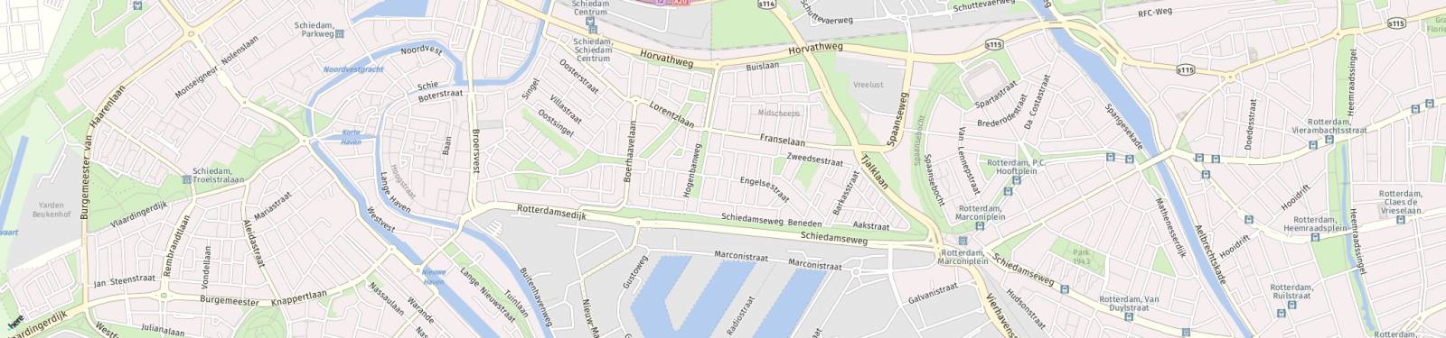 Kaart met locatie Appartement Deensestraat
