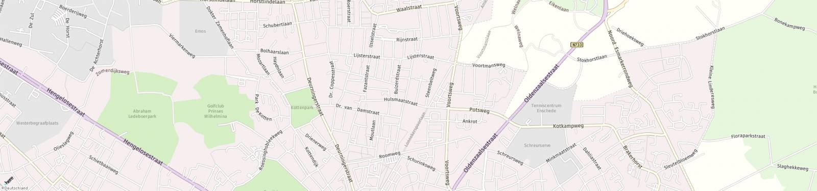 Kaart met locatie Appartement Hulsmaatstraat