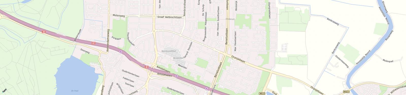 Kaart met locatie Appartement Mr. G. Groen van Prinstererlaan