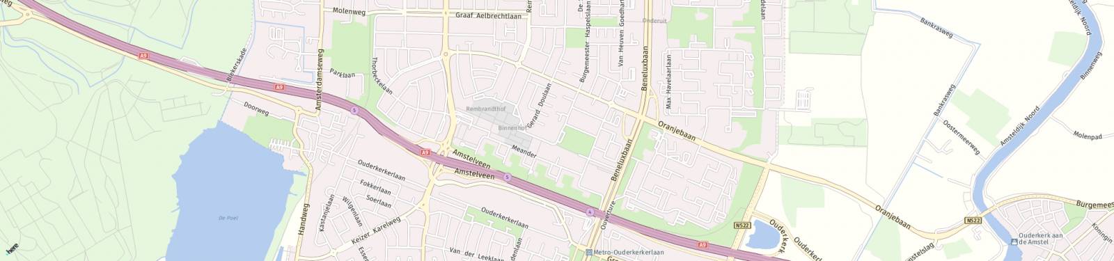 Kaart met locatie Appartement Stadstuinen