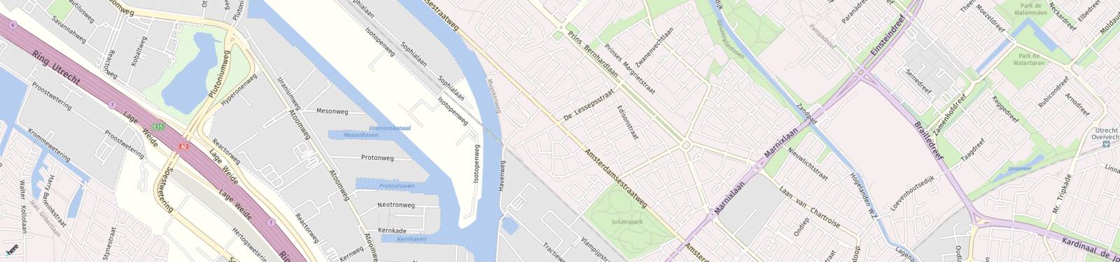 Kaart met locatie Appartement Amsterdamsestraatweg