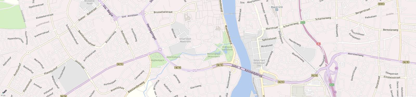 Kaart met locatie Appartement Sint Pieterstraat