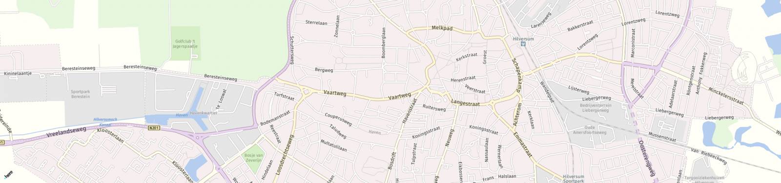 Kaart met locatie Appartement Vaartweg