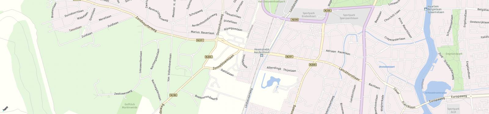 Kaart met locatie Huurwoning Vondelkade
