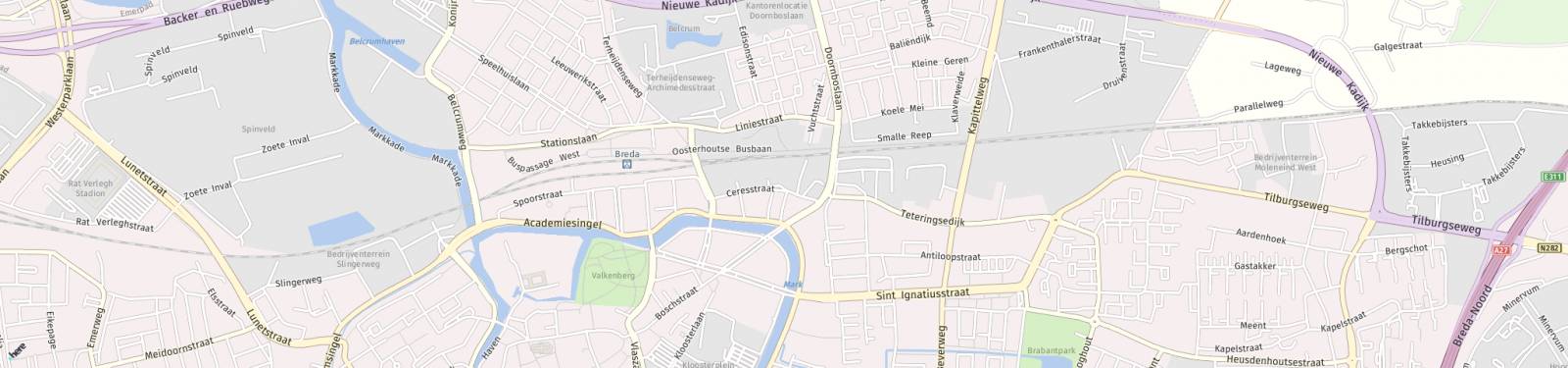 Kaart met locatie Appartement Ceresstraat