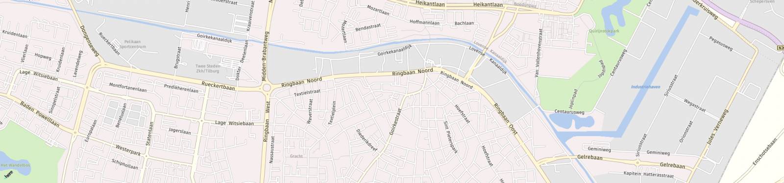 Kaart met locatie Appartement Wittebollestraat