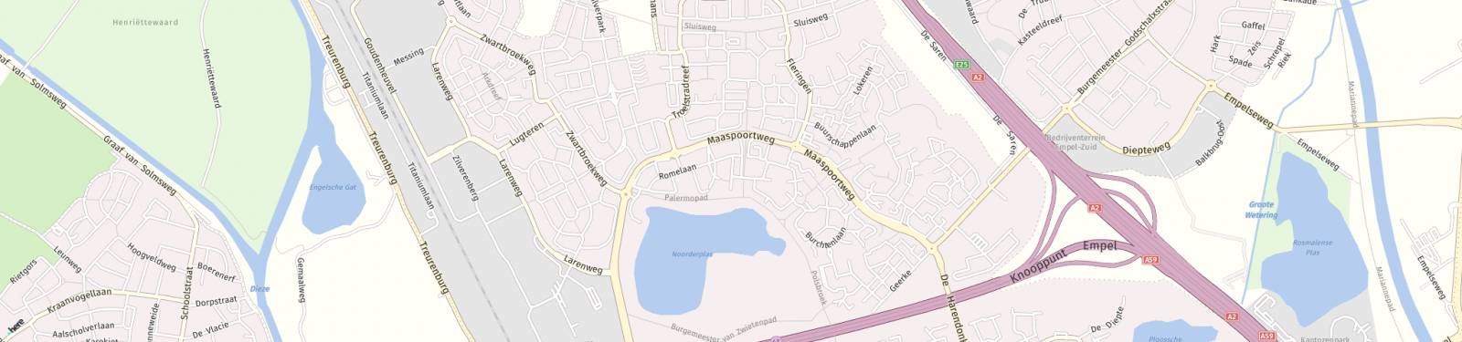Kaart met locatie Bungalow Venetiëkade