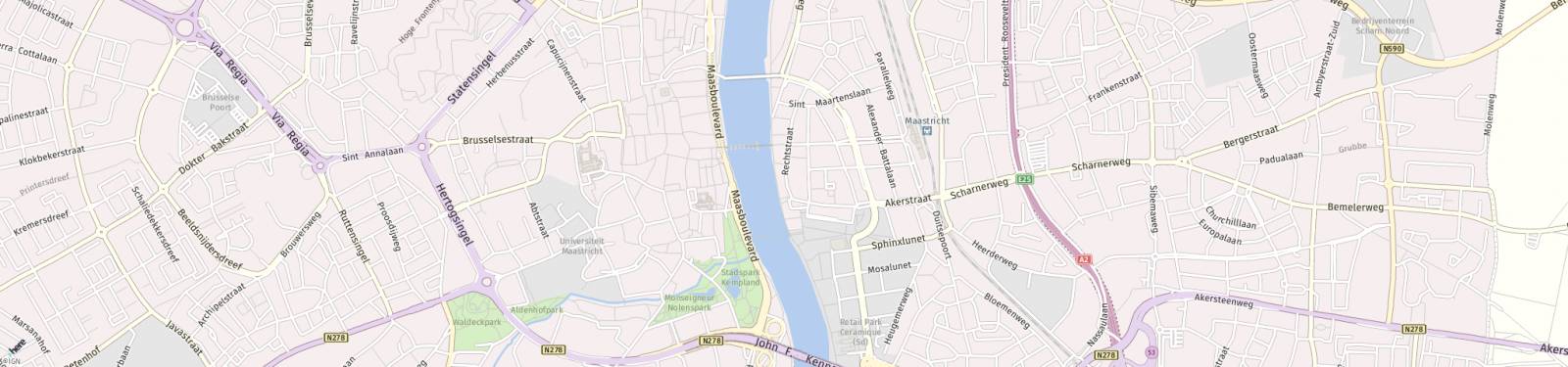 Kaart met locatie Appartement Rechtstraat