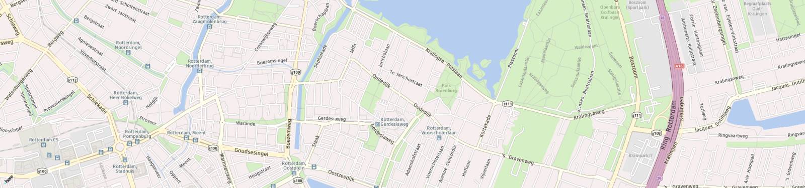 Kaart met locatie Appartement Oudedijk