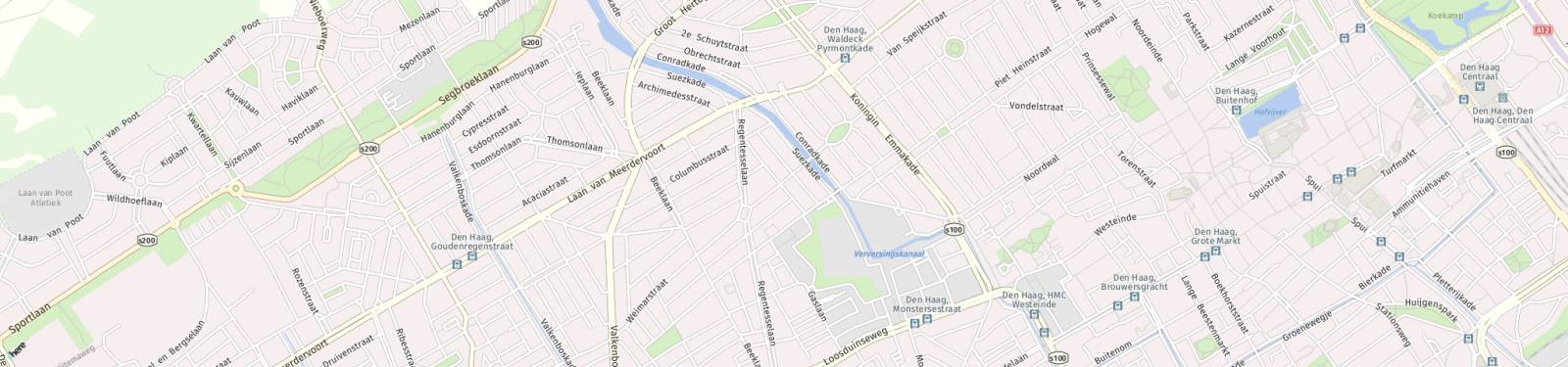 Kaart met locatie Appartement Weimarstraat