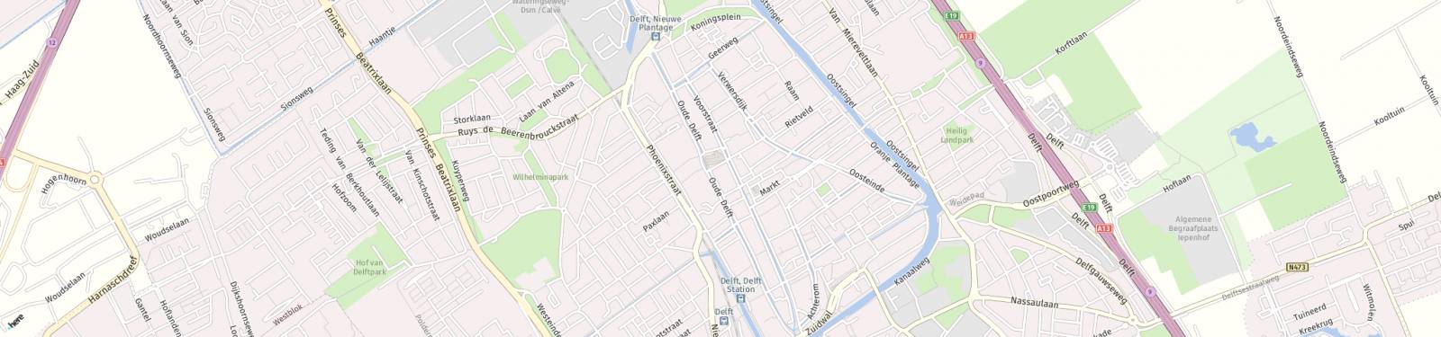 Kaart met locatie Appartement Heilige Geestkerkhof