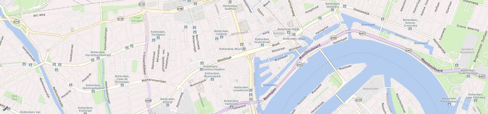 Kaart met locatie Appartement Churchillplein