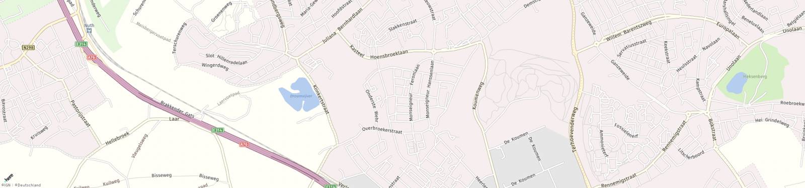 Kaart met locatie Appartement Pius XII-plein
