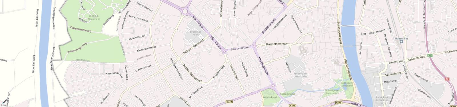 Kaart met locatie Appartement Sint Annadal