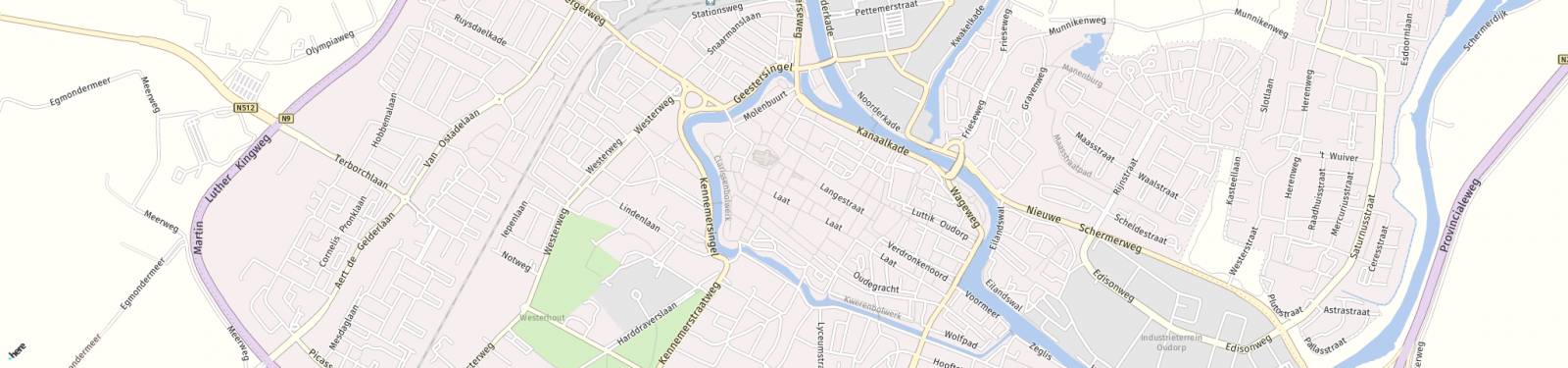 Kaart met locatie Appartement Schoutenstraat