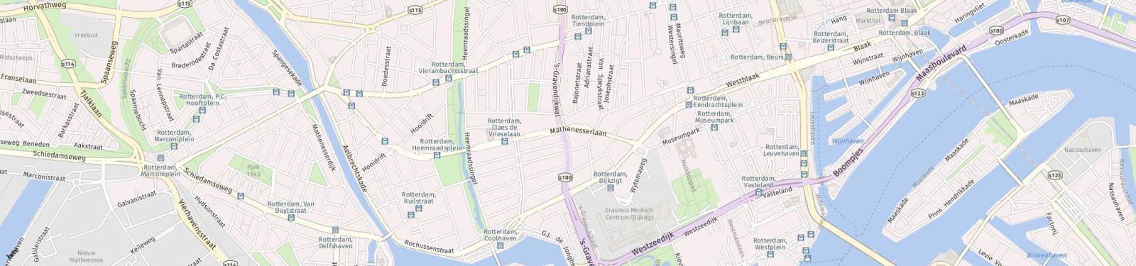 Kaart met locatie Appartement 's-Gravendijkwal