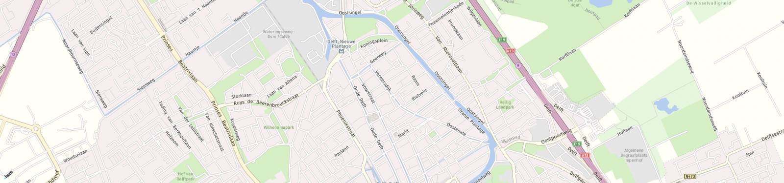 Kaart met locatie Appartement Verwersdijk
