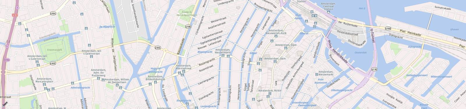 Kaart met locatie Appartement Keizersgracht